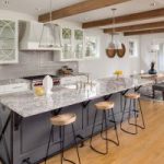 A minimalist look is in for kitchen remodels with classic white cabinets!